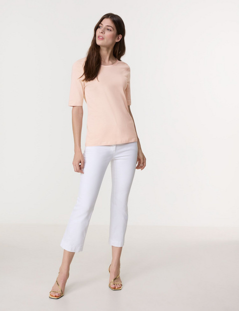T-shirt with a satin trim