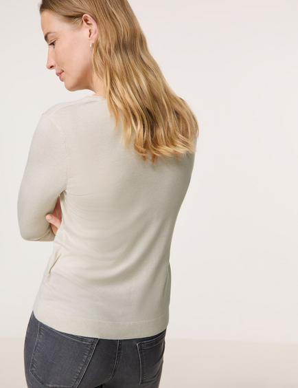 Long sleeve jumper in a sustainable fine knit