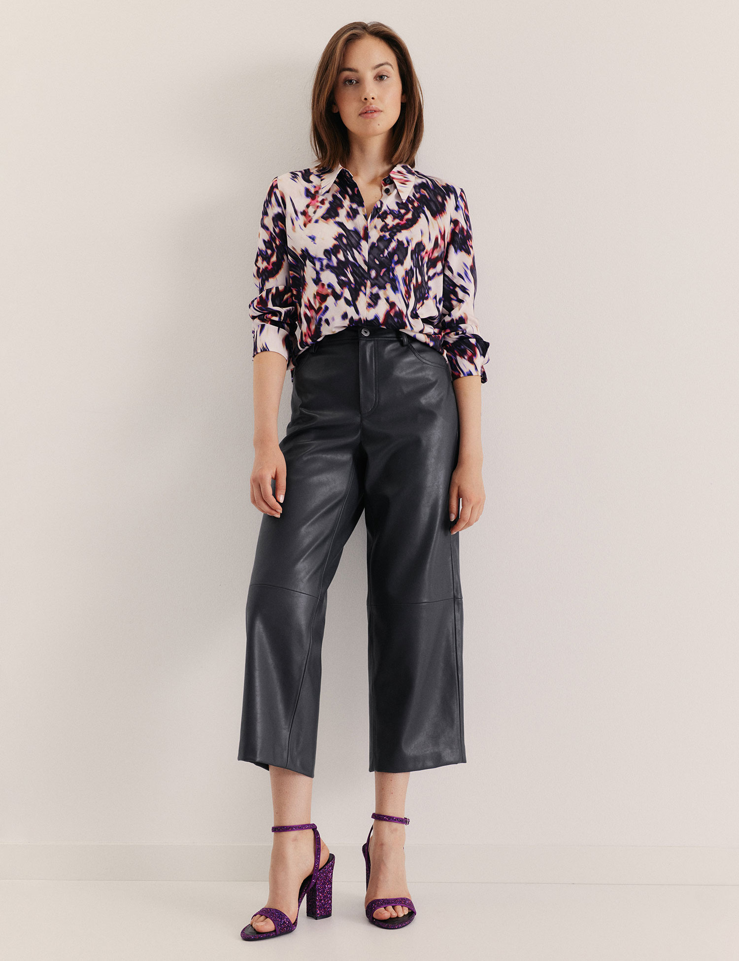 Leather on sale culottes outfit